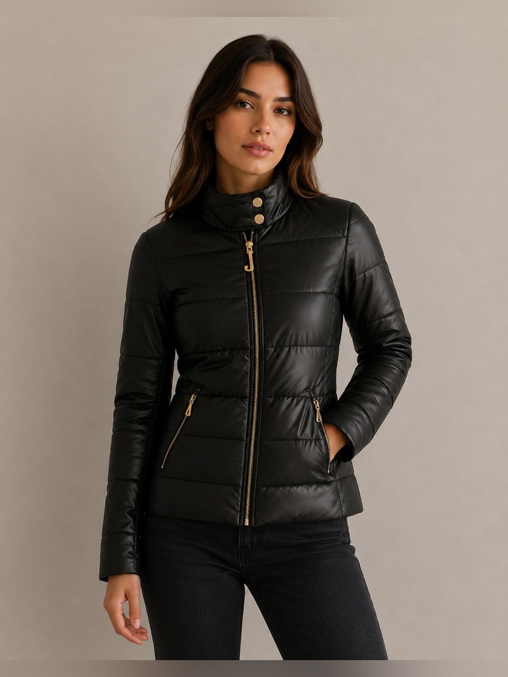 Y2K Juicy Couture Black Puffer Size Small